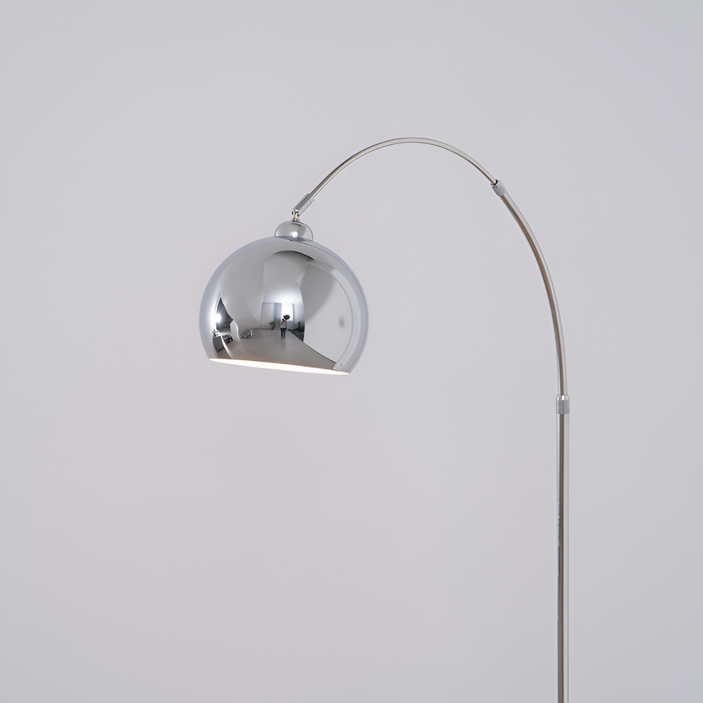 Lámpara de Pie de Arco Angulada Minimalista - Ajustable