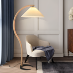 Lámpara de Pie de Arco Minimalista - Plisada