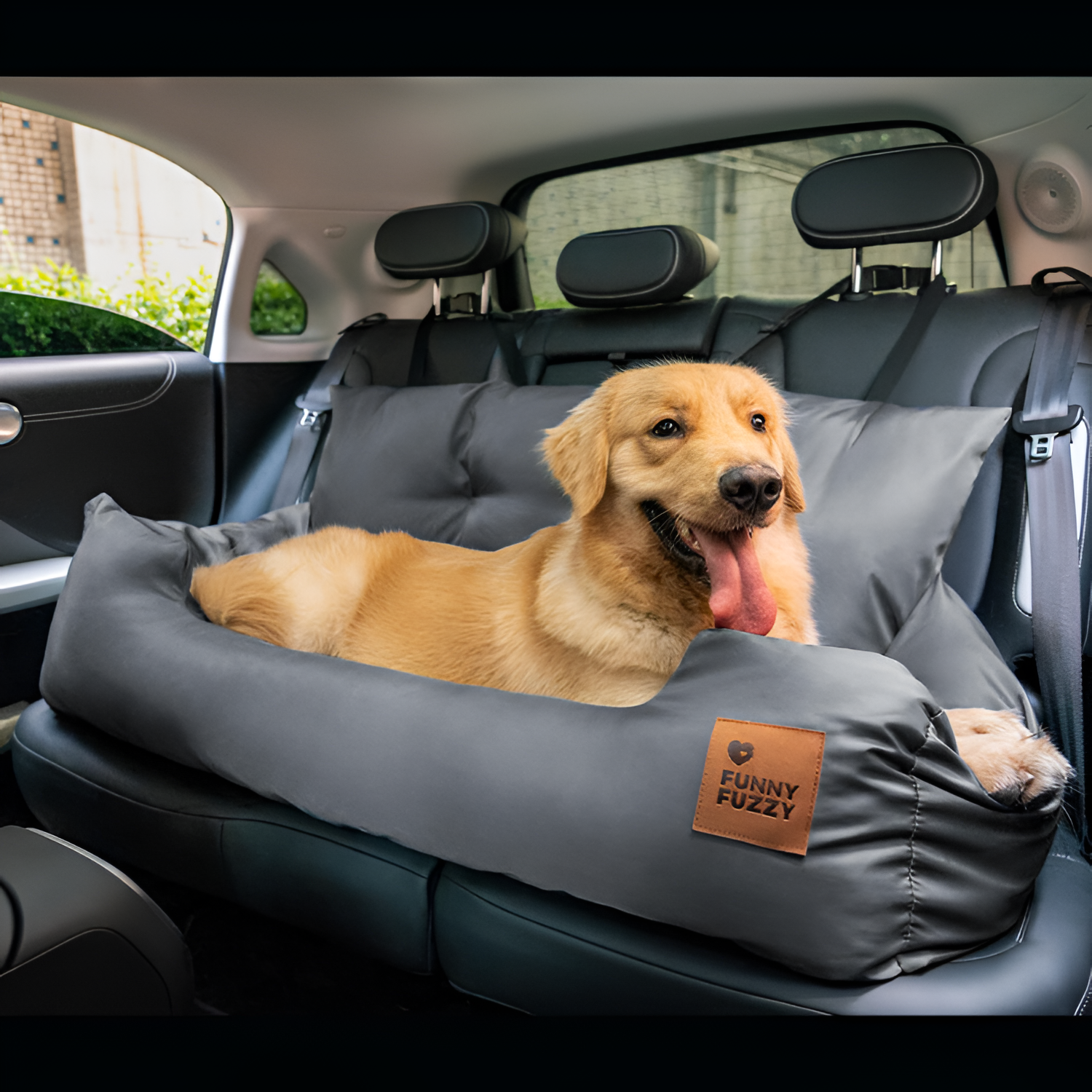 Cama de Coche para Perros de Cojín Sólido - Funcional
