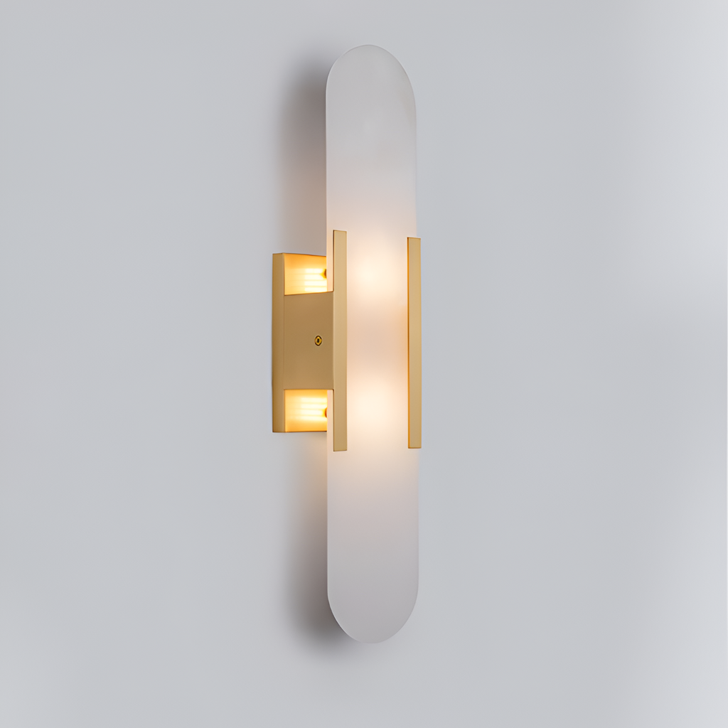Aplique de Pared Alargado Minimalista - Alabastro