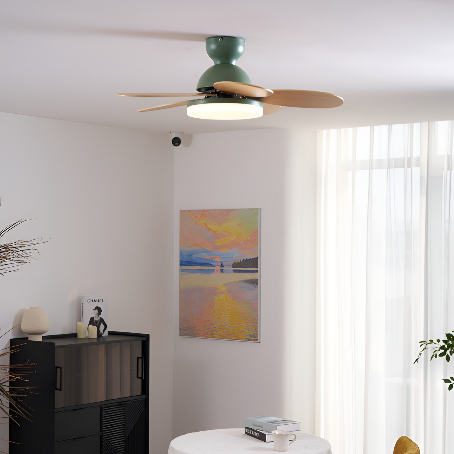 Ventilador de Techo Empotrado de Varias Aspas - Regulable