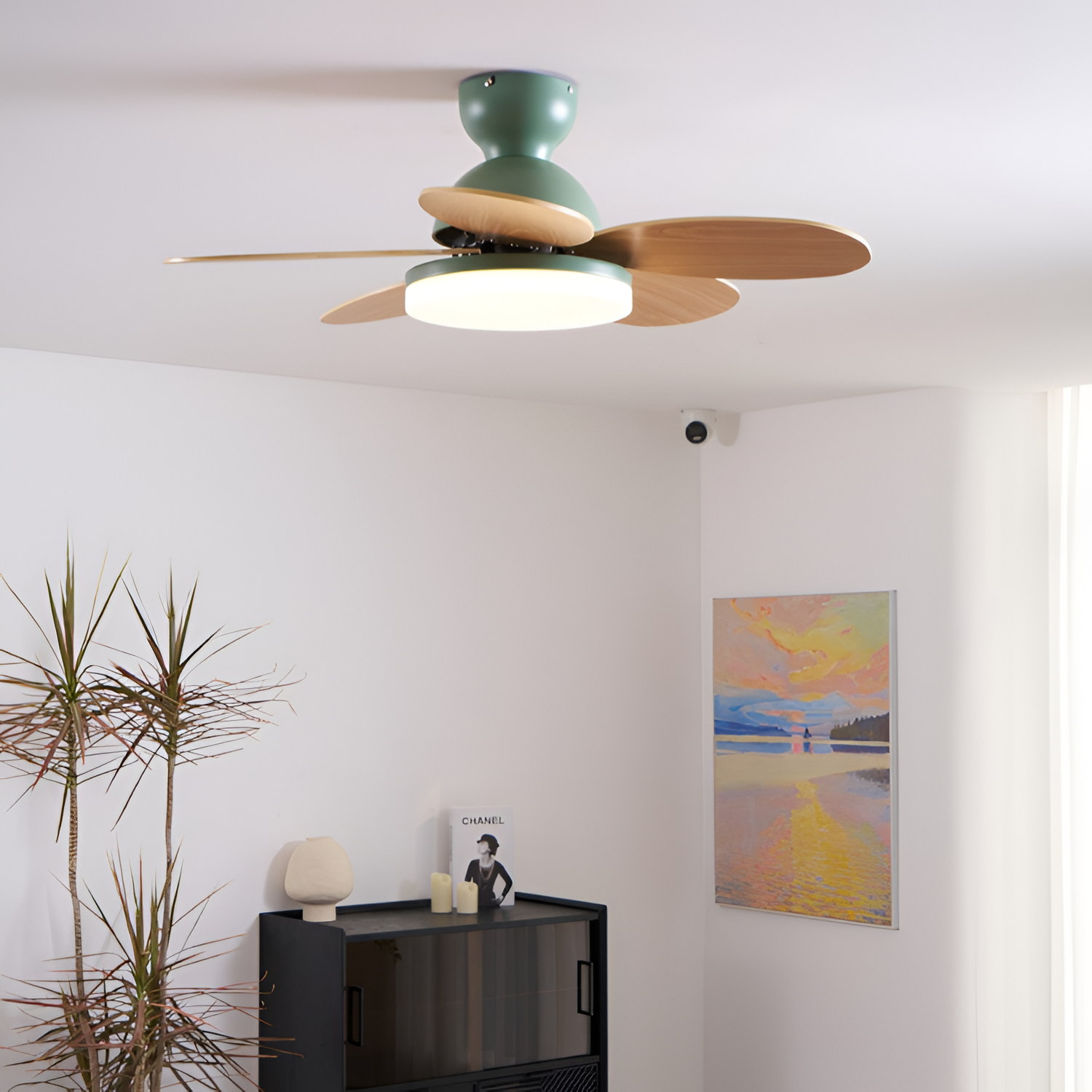 Ventilador de Techo Empotrado de Varias Aspas - Regulable