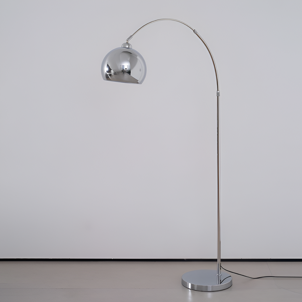 Lámpara de Pie de Arco Angulada Minimalista - Ajustable