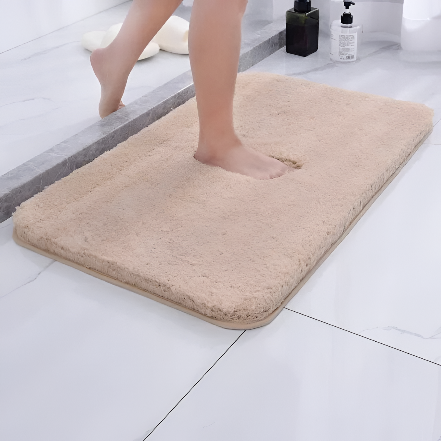 Alfombrilla de baño antideslizante - paño de microfibra absorbente para el hogar