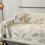 Funda de Sofá con Estampado Botánico - Manta Decorativa