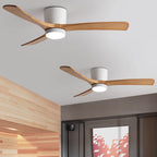 Ventilador De Techo Moderno De Madera - LED Integrado