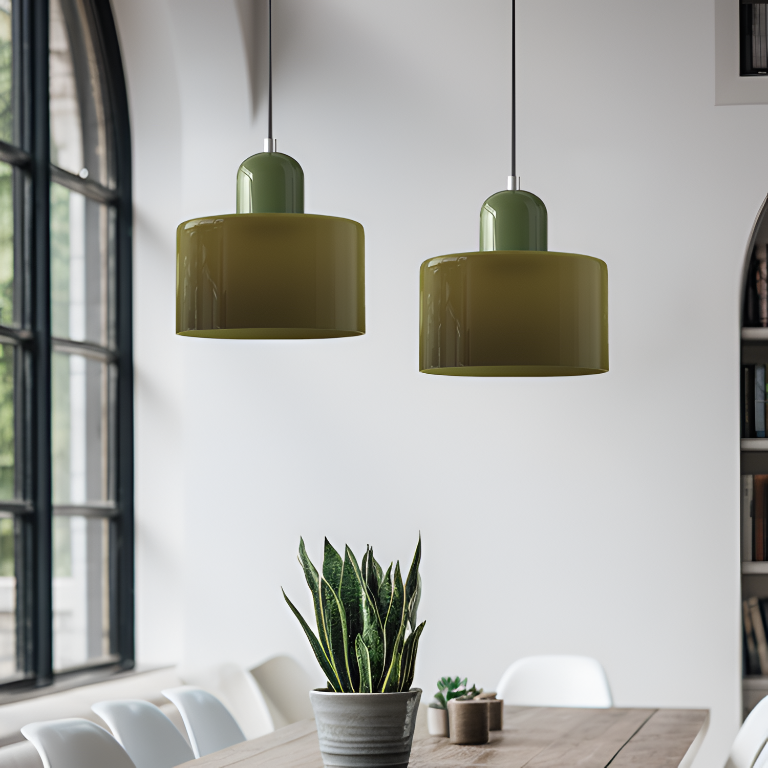 Lámpara Colgante Bicolor Moderna - Luz de Techo Minimalista
