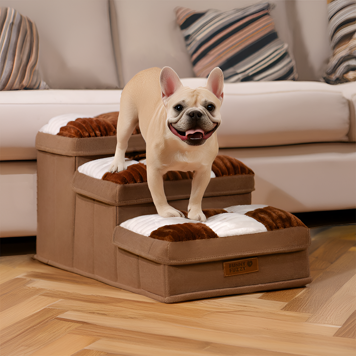 Escaleras Almacenamiento a Cuadros para Mascotas - Plegables