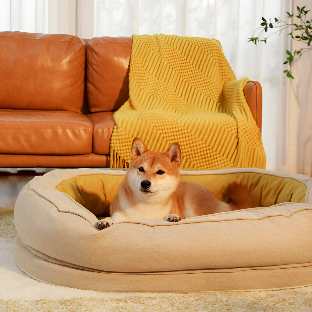 Cama Nido de Felpa para Mascotas - Relajante