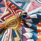 Manta de algodón estilo boho – Multicolor