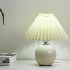 Lámpara Mesa Cerámica Minimalista - Plisada