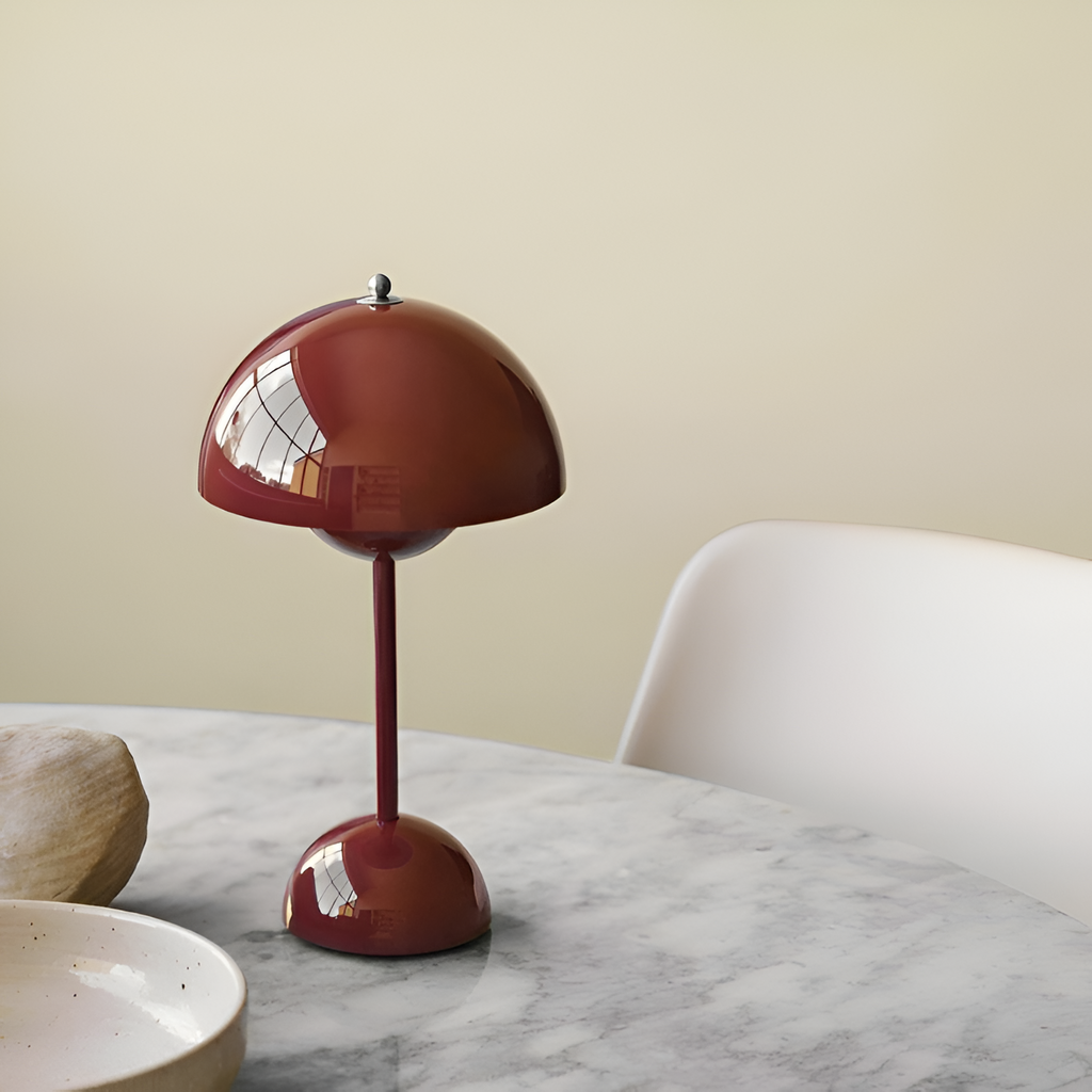 Lámpara de Mesa Domo Minimalista - Portátil