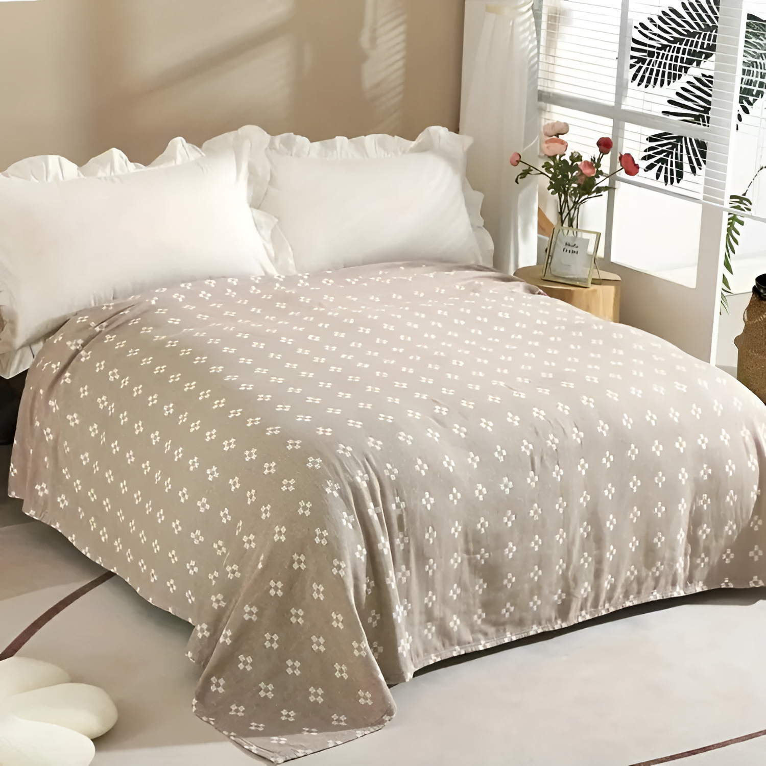Manta Diamond Dot Comfort - Algodón ligero