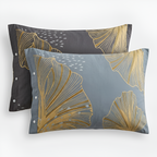 Juego de 2 Fundas de Almohada Golden Flora – Fundas de Algodón Suaves