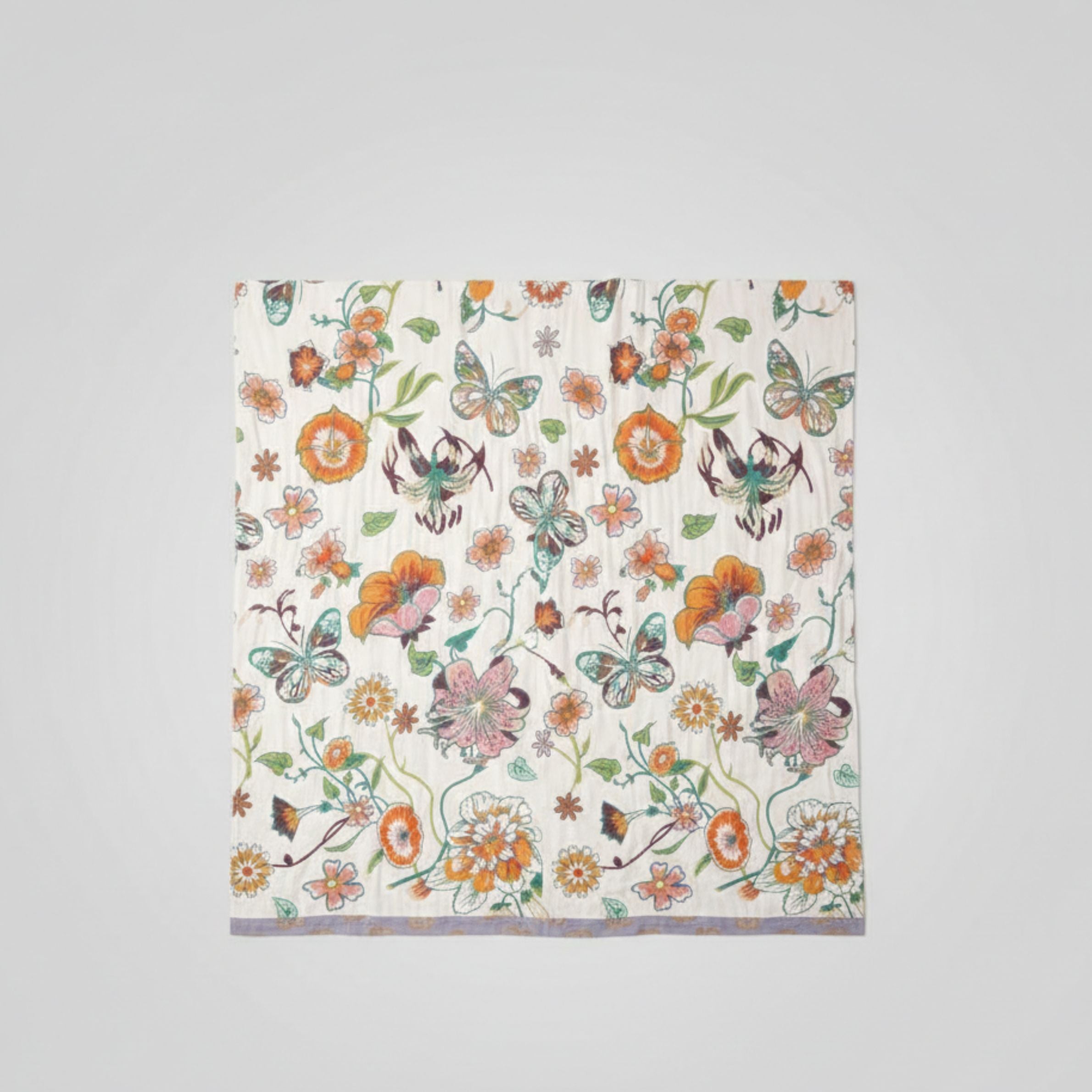 Manta Botanical Reverie - Algodón