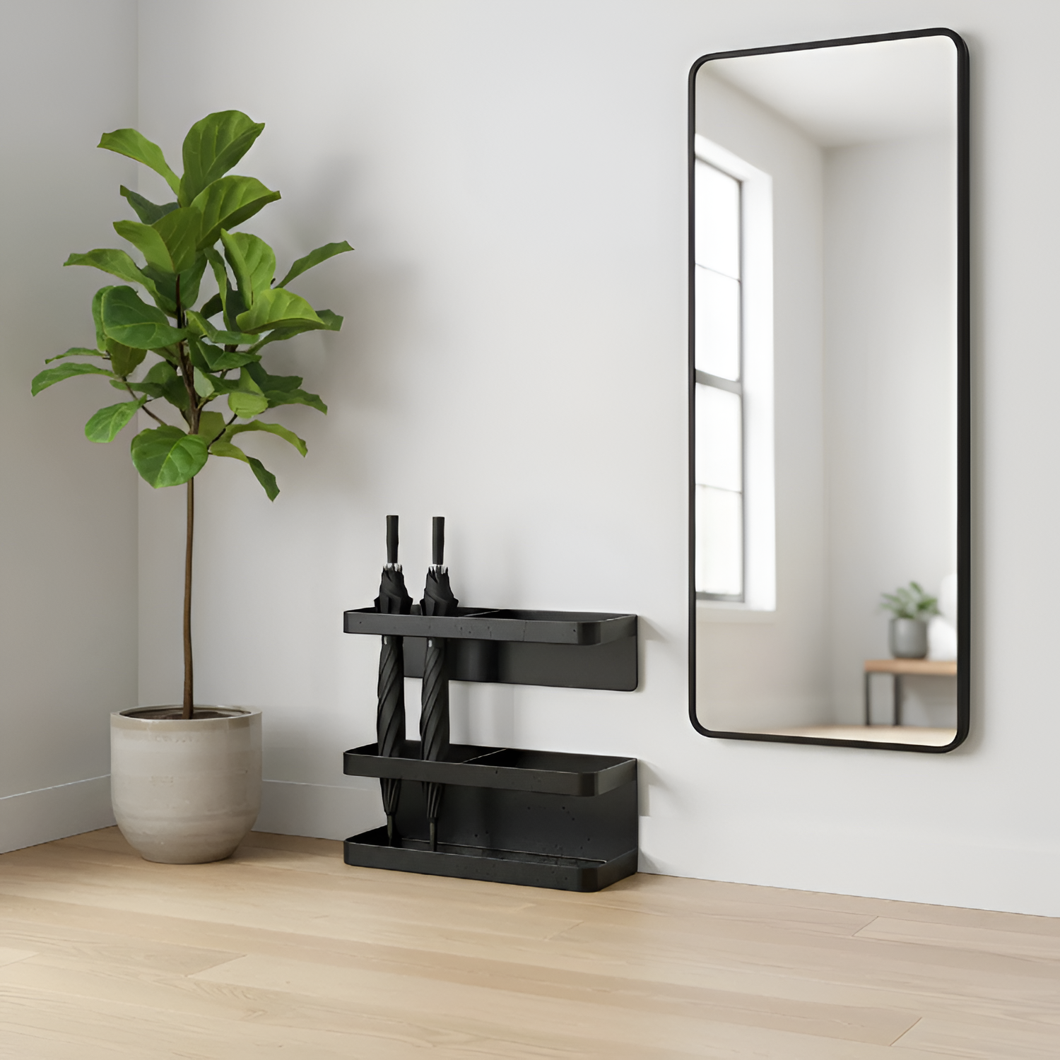 Soporte Magnético Minimalista para Paraguas - Ahorro Espacio