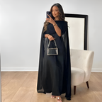 Vestido Maxi Sólido Con Cuello Redondo Para Mujer - Invitada De Boda