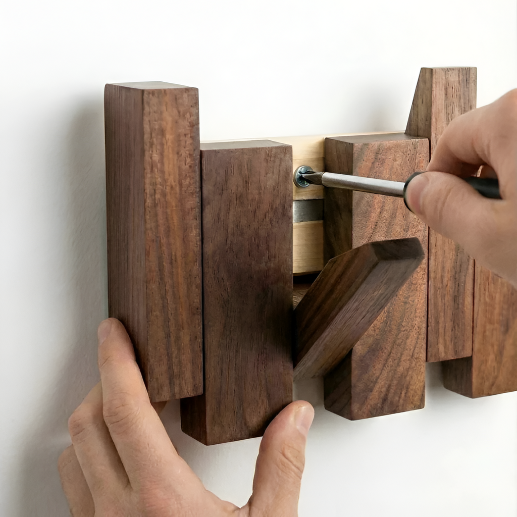 Perchero  Estilo Piano de Pared - Plegable