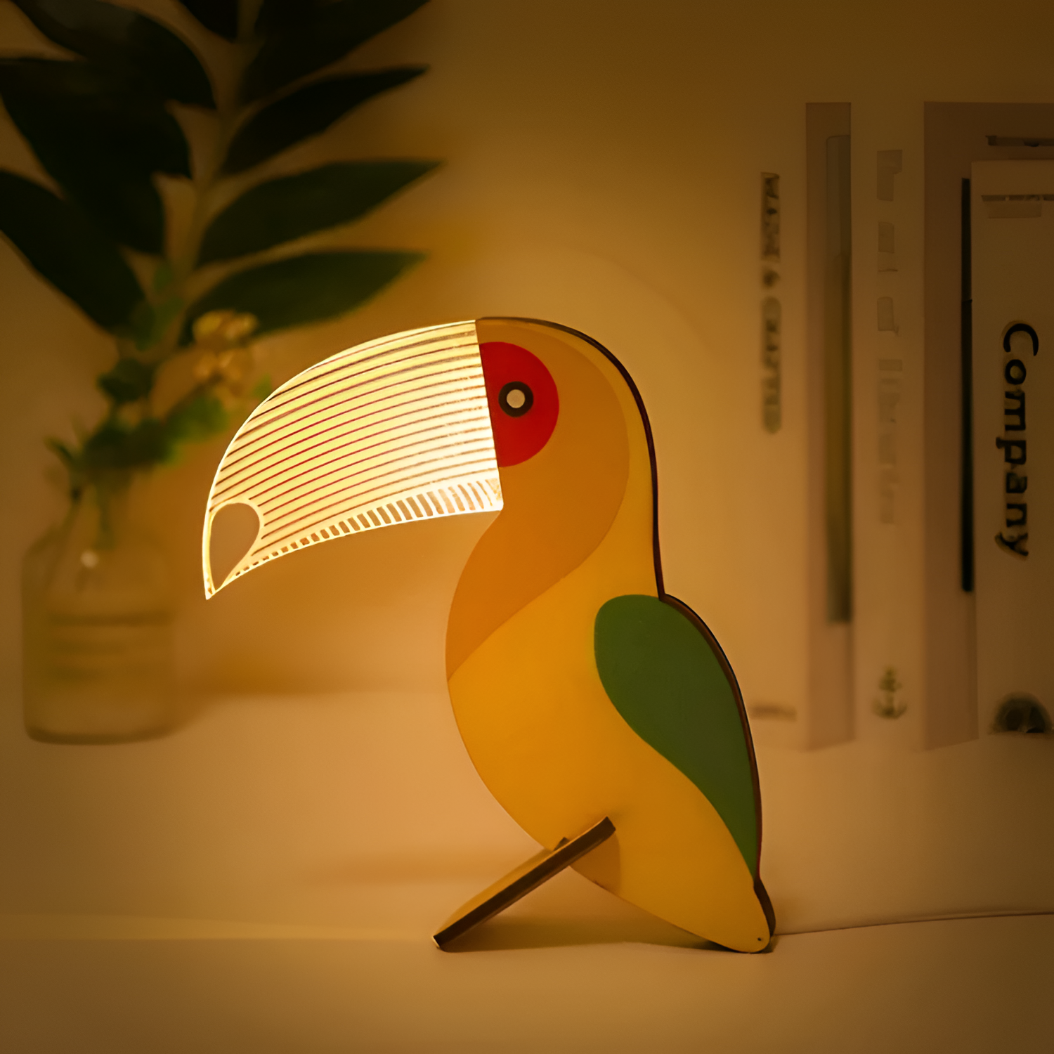 Luz de Noche Madera Minimalista - Forma Animal