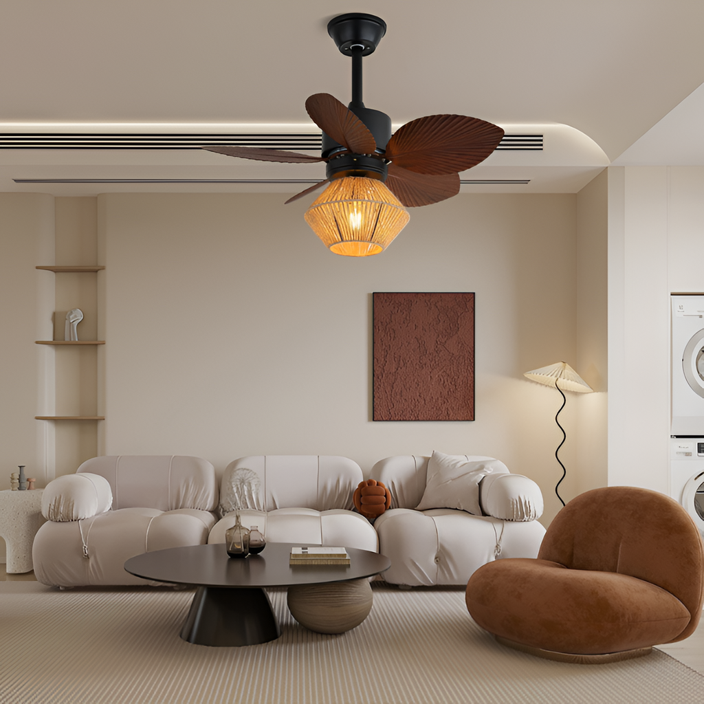 Ventilador de Techo Tropical Coastal - Pantalla Tejida