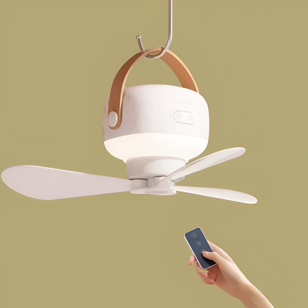 Ventilador de Techo Colgante Portátil - Control