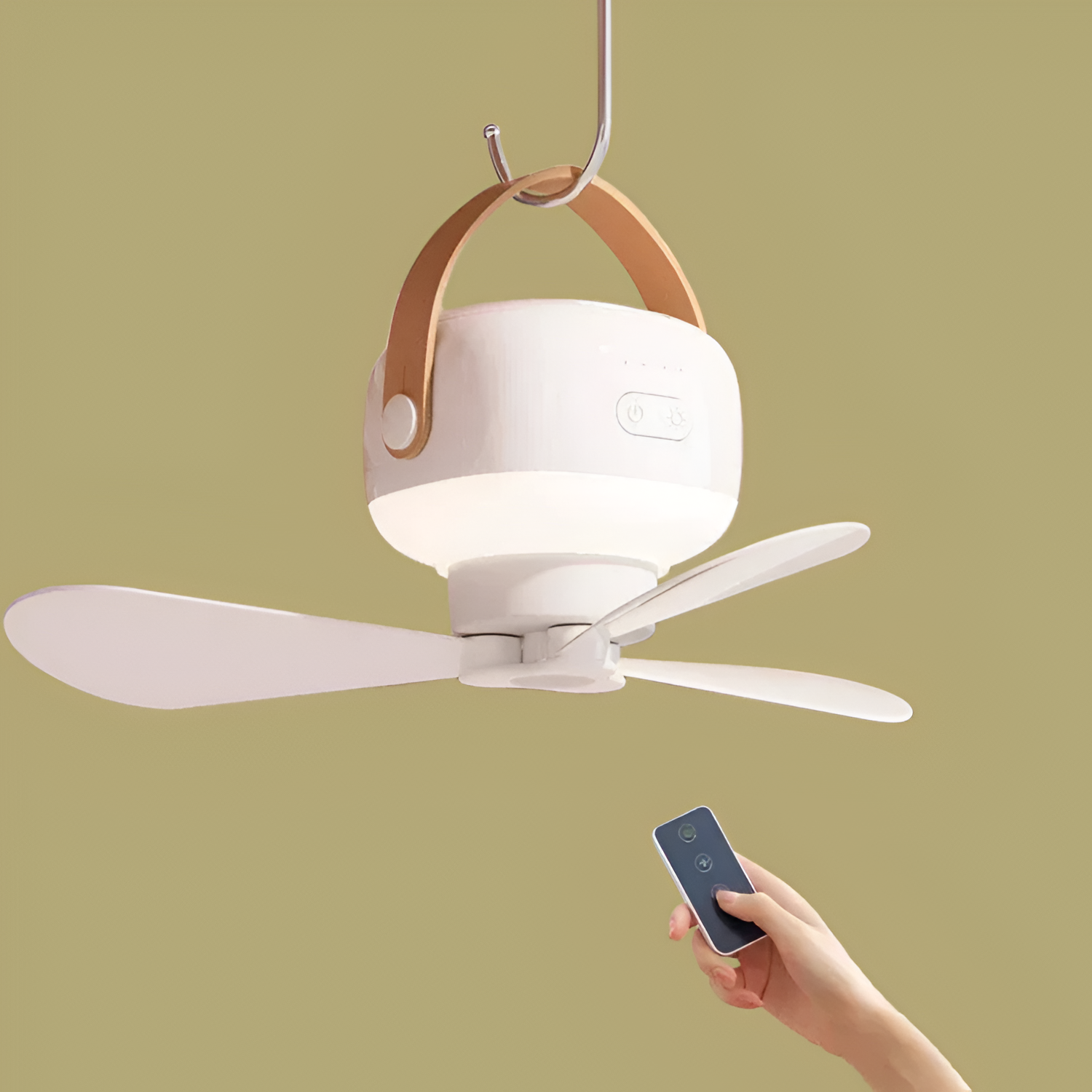 Ventilador de Techo Colgante Portátil - Control