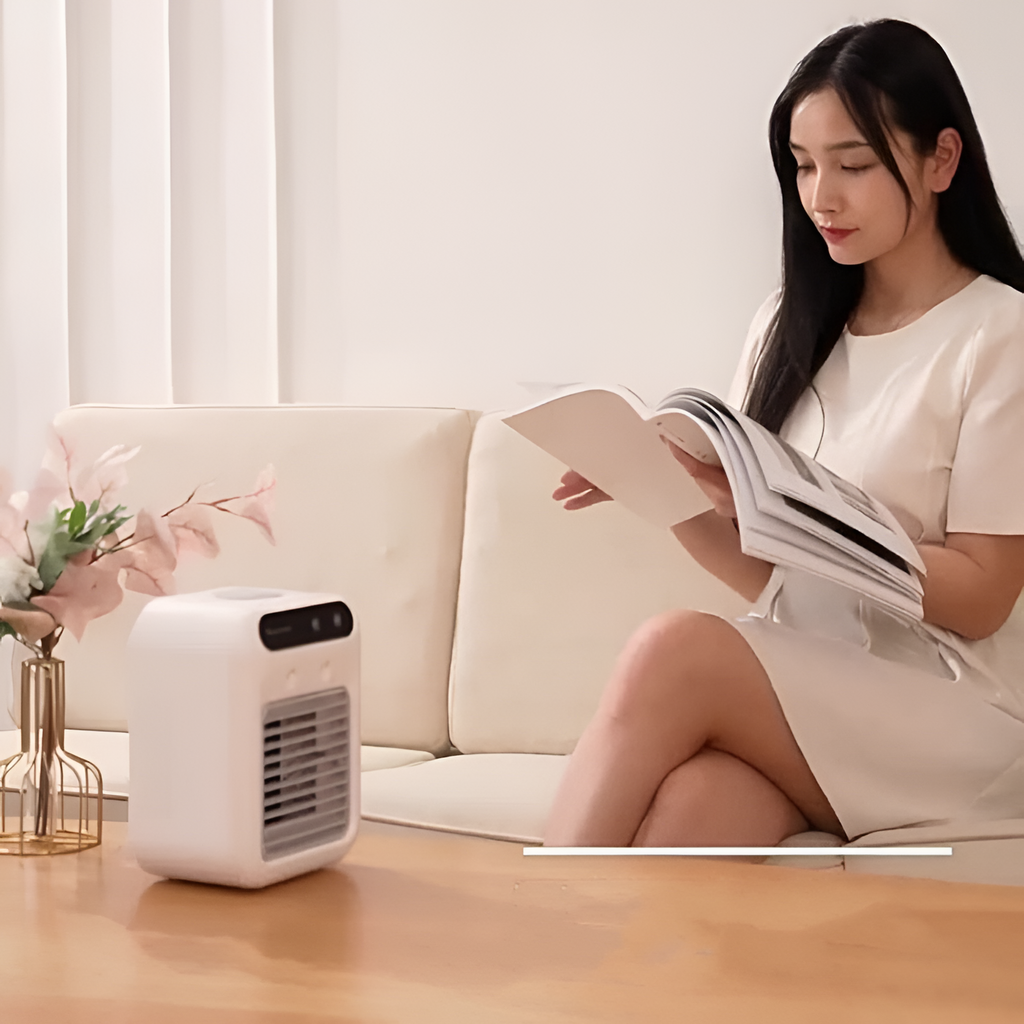 Enfriador de Aire de Escritorio Minimalista - Ajustable