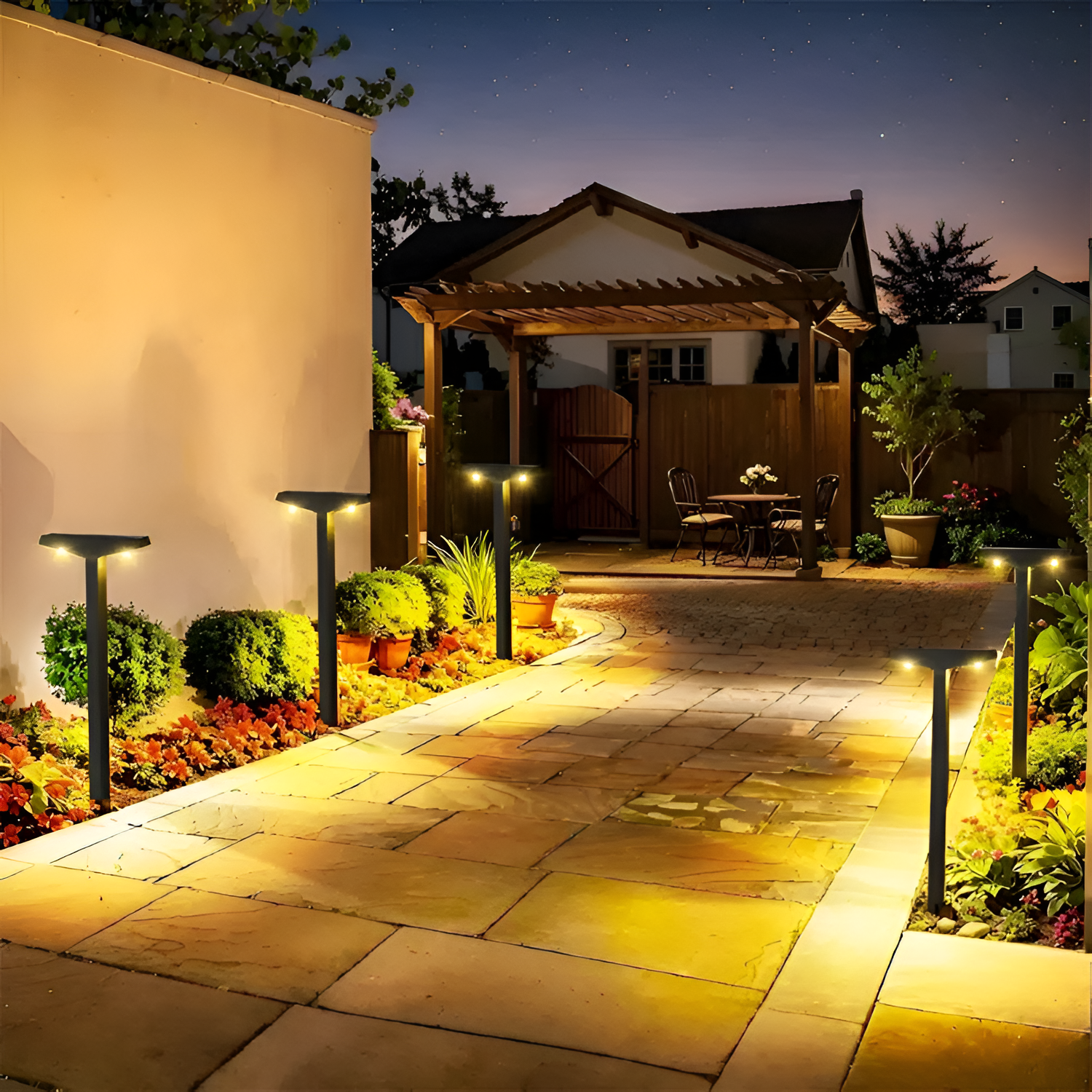 Luz Solar Minimalista Caminos - Impermeable