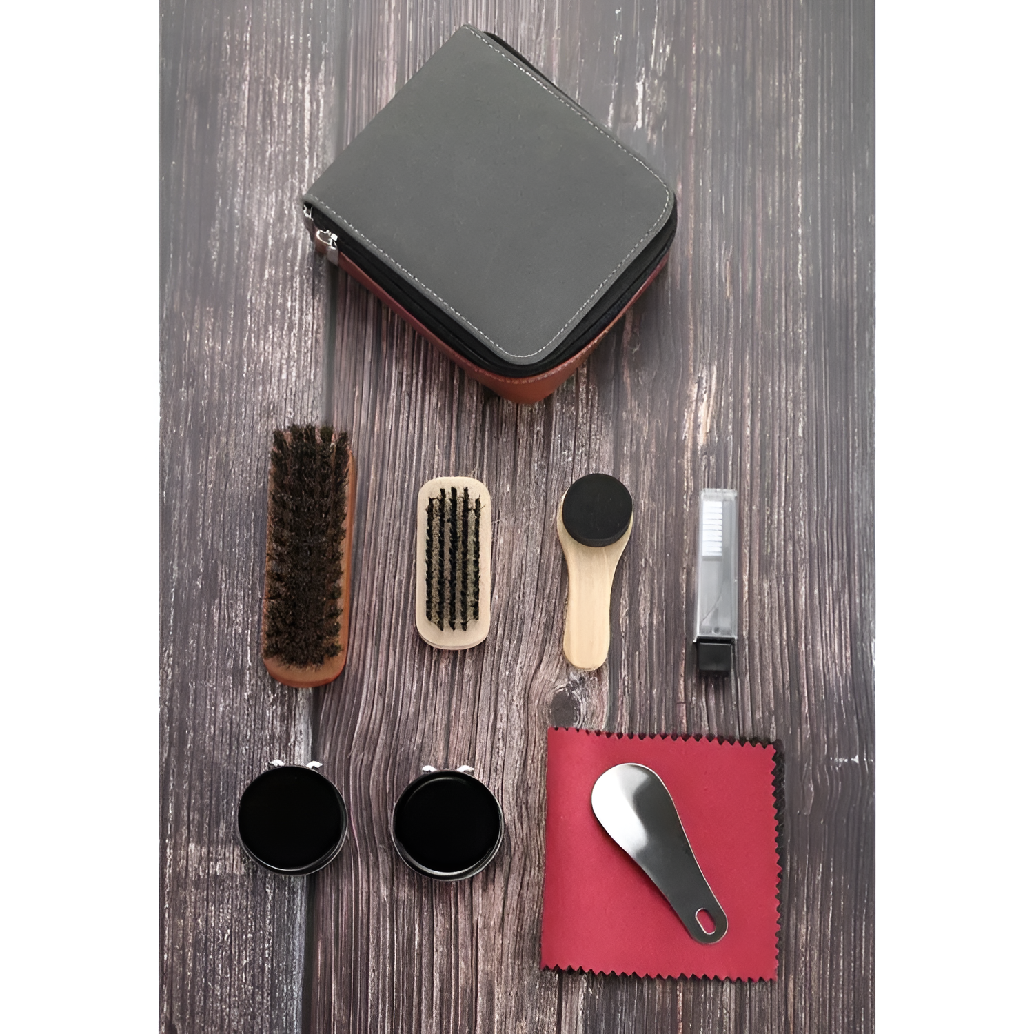 Estuche Compacto Cuidado Calzado - Portátil