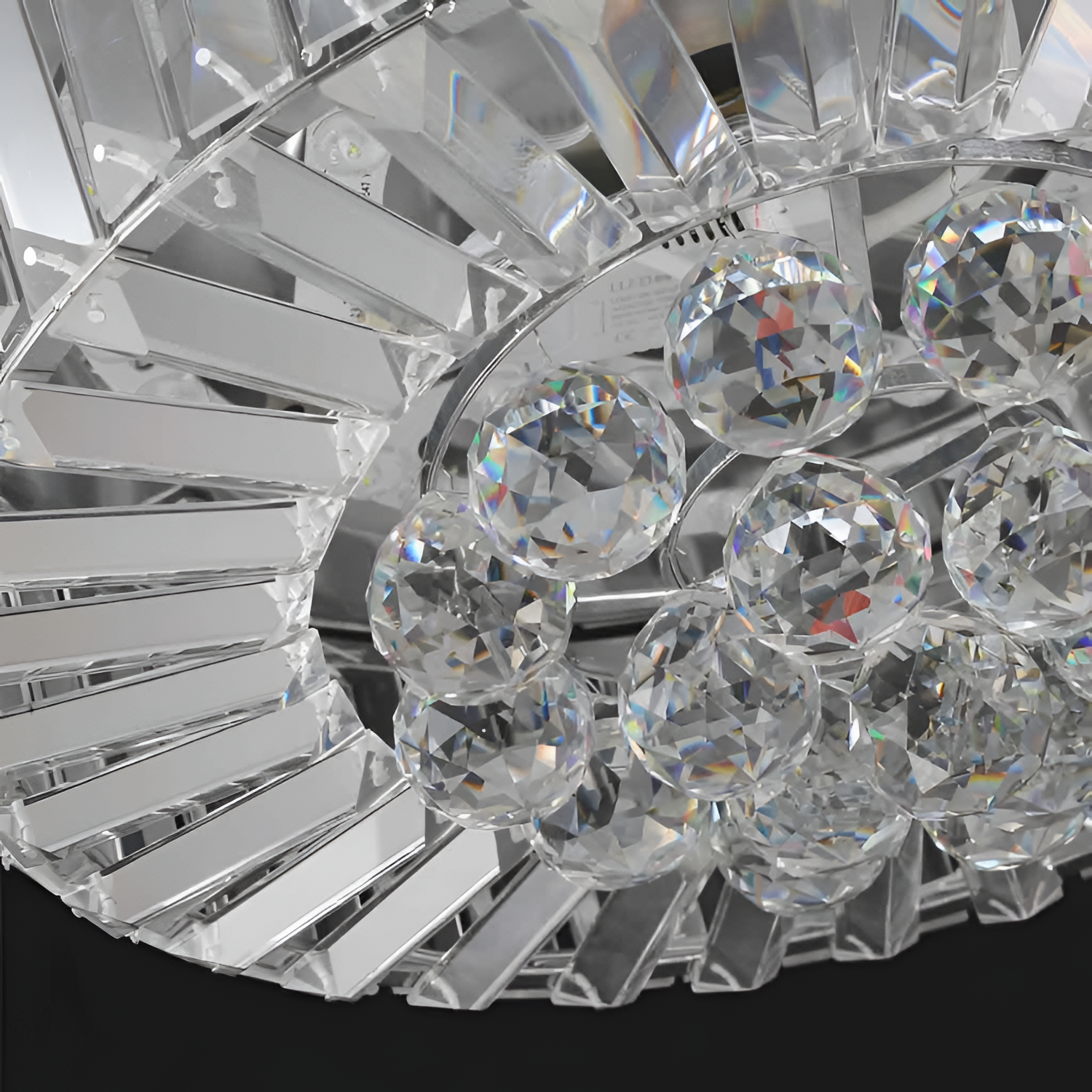 Ventilador de Techo con Cristal Moderno - Pulido