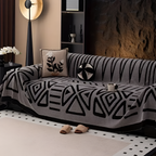 Funda de Sofá con Patrón Geométrico - Decoración de Salón