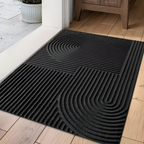 Alfombra de Entrada con Textura Geométrica - Diseño Moderno