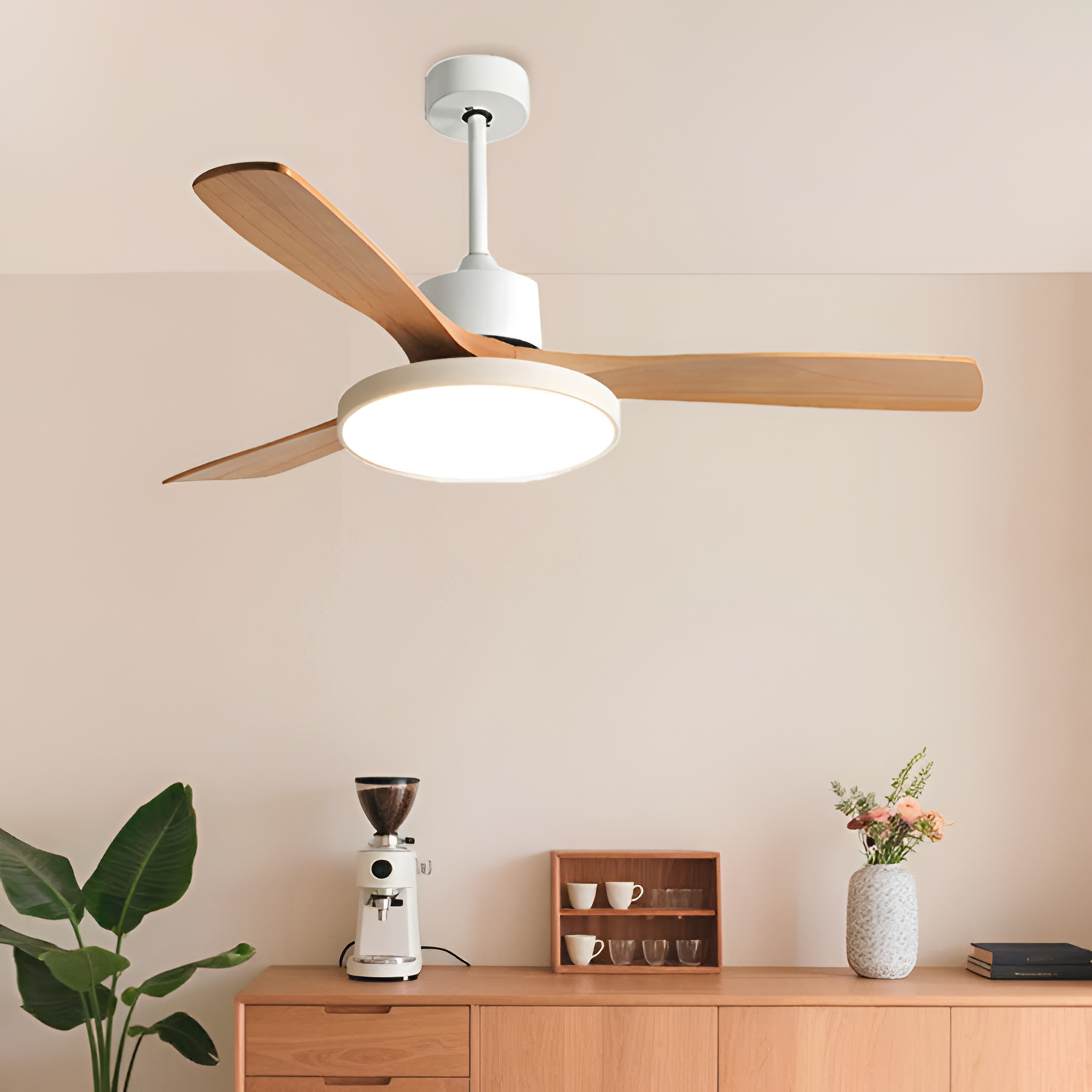 Ventilador de Techo Moderno Minimalista - Regulable