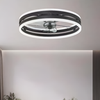 Ventilador de Techo Circular Minimalista - LED Integrado