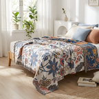 El Cojin Decorativo De Tapiz Floral - Manta de algodón