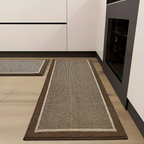 Alfombrilla Cocina Strata - Set Antideslizante Marrón