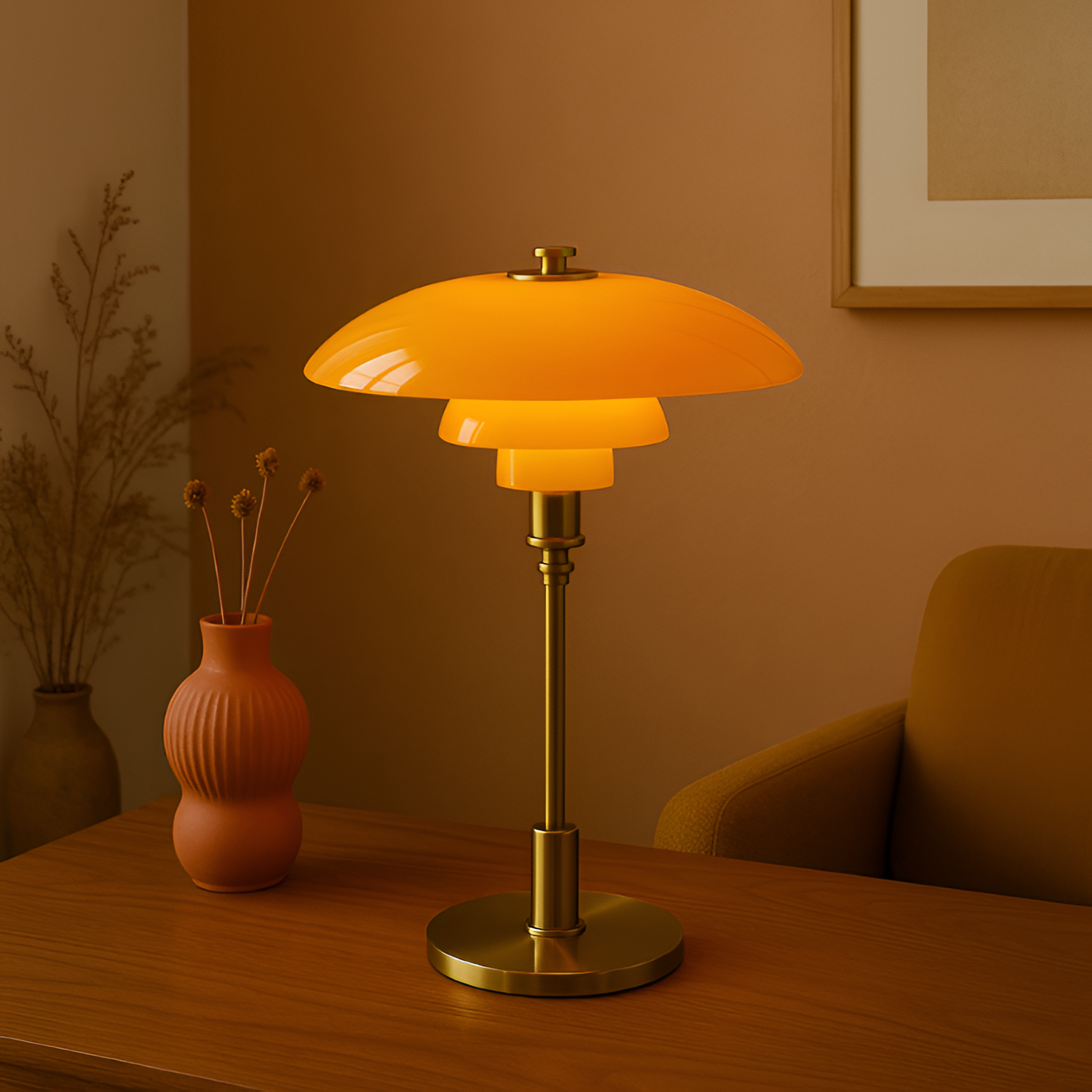 Lámpara de Mesa Modernista - Iluminación Ambiental para Salón