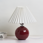Lámpara Mesa Cerámica Minimalista - Plisada