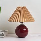 Lámpara Mesa Cerámica Minimalista - Plisada