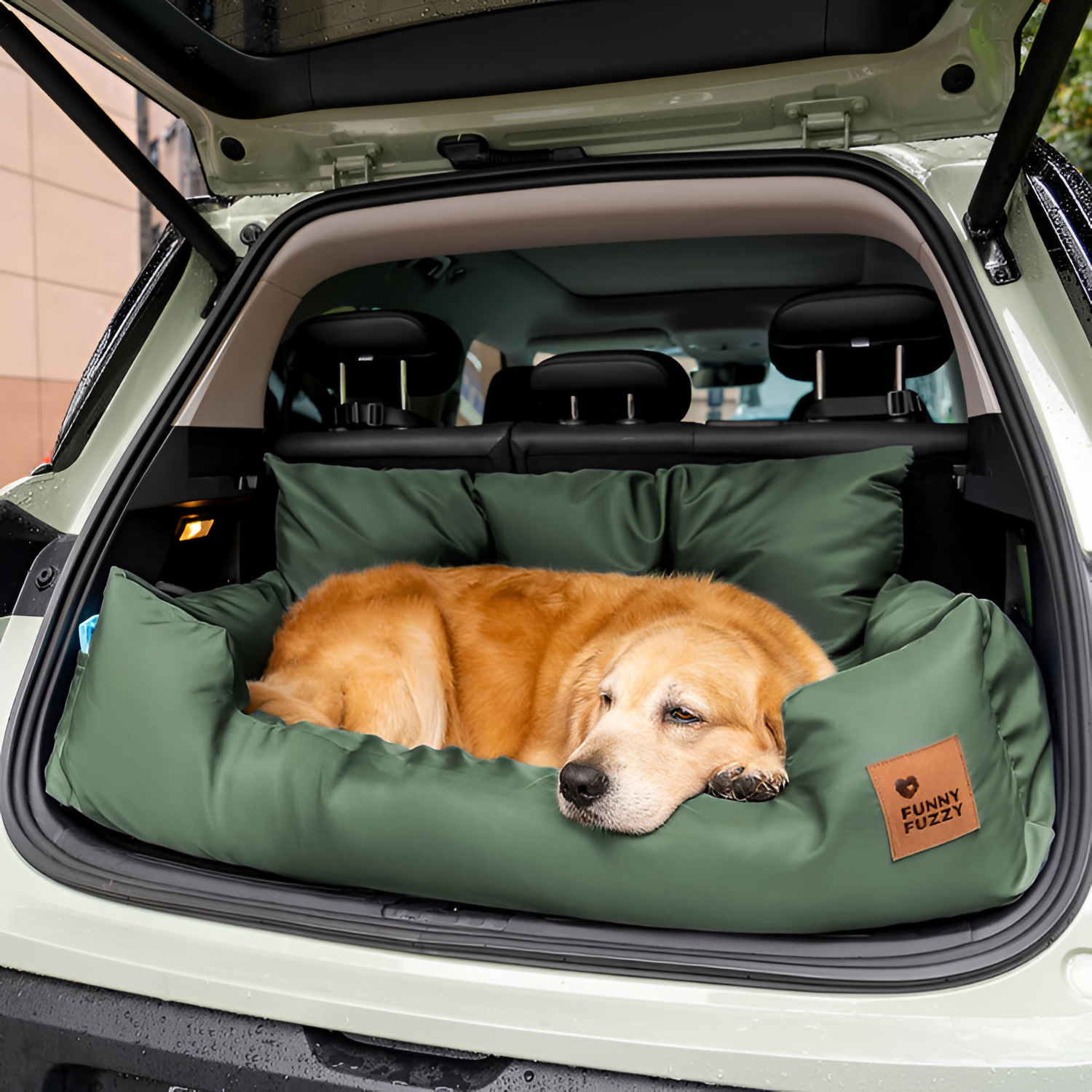 Cama de Coche para Perros de Cojín Sólido - Funcional