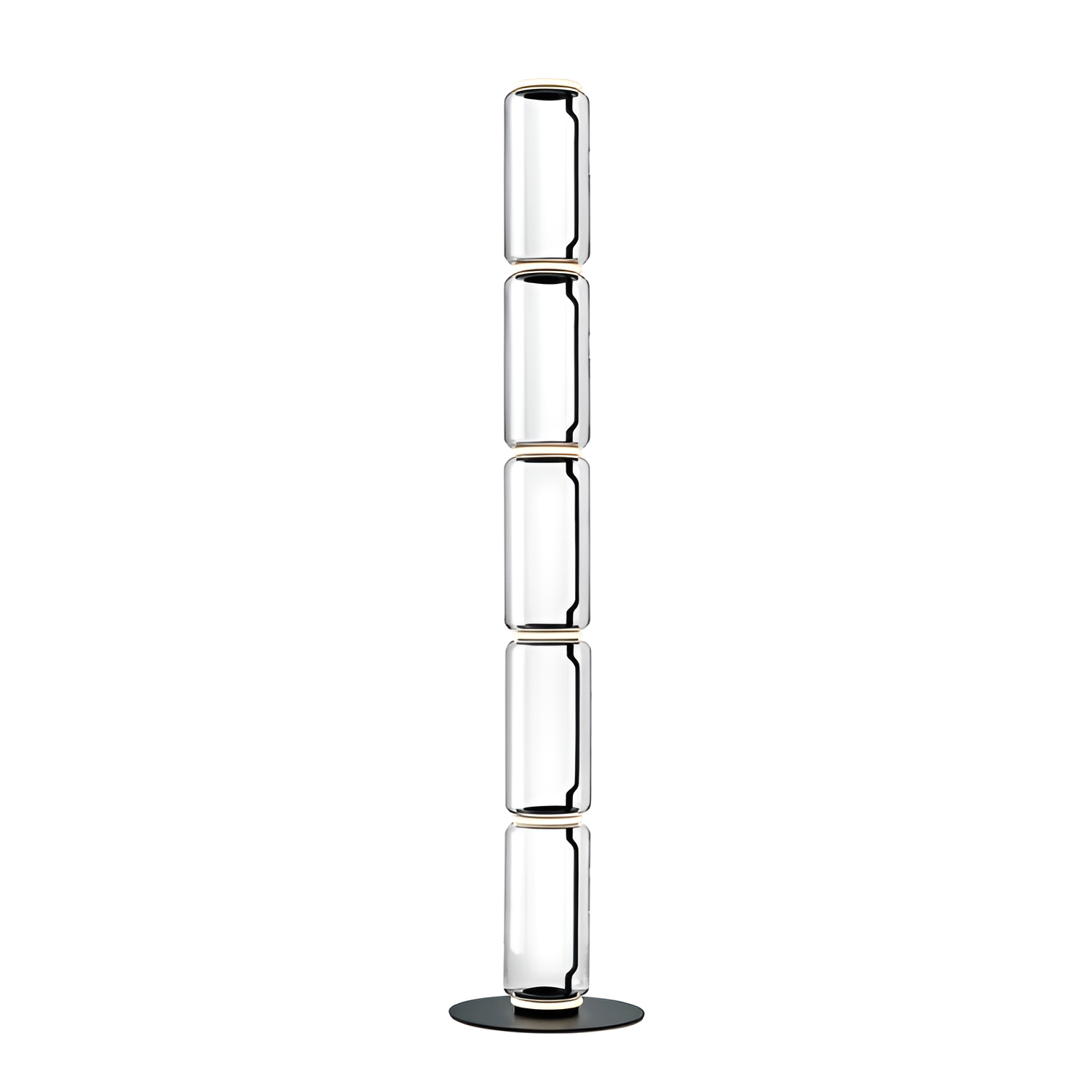 Lámpara De Pie Modular Minimalista - Cilíndrica