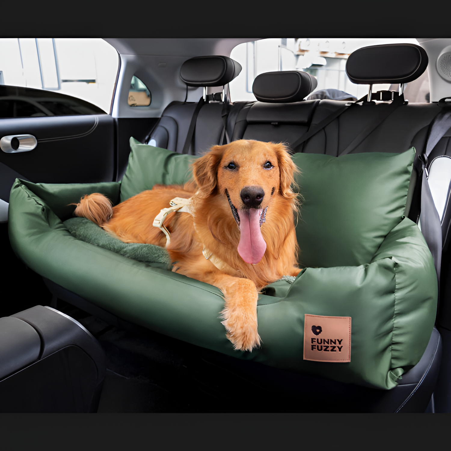 Cama de Coche para Perros de Cojín Sólido - Funcional