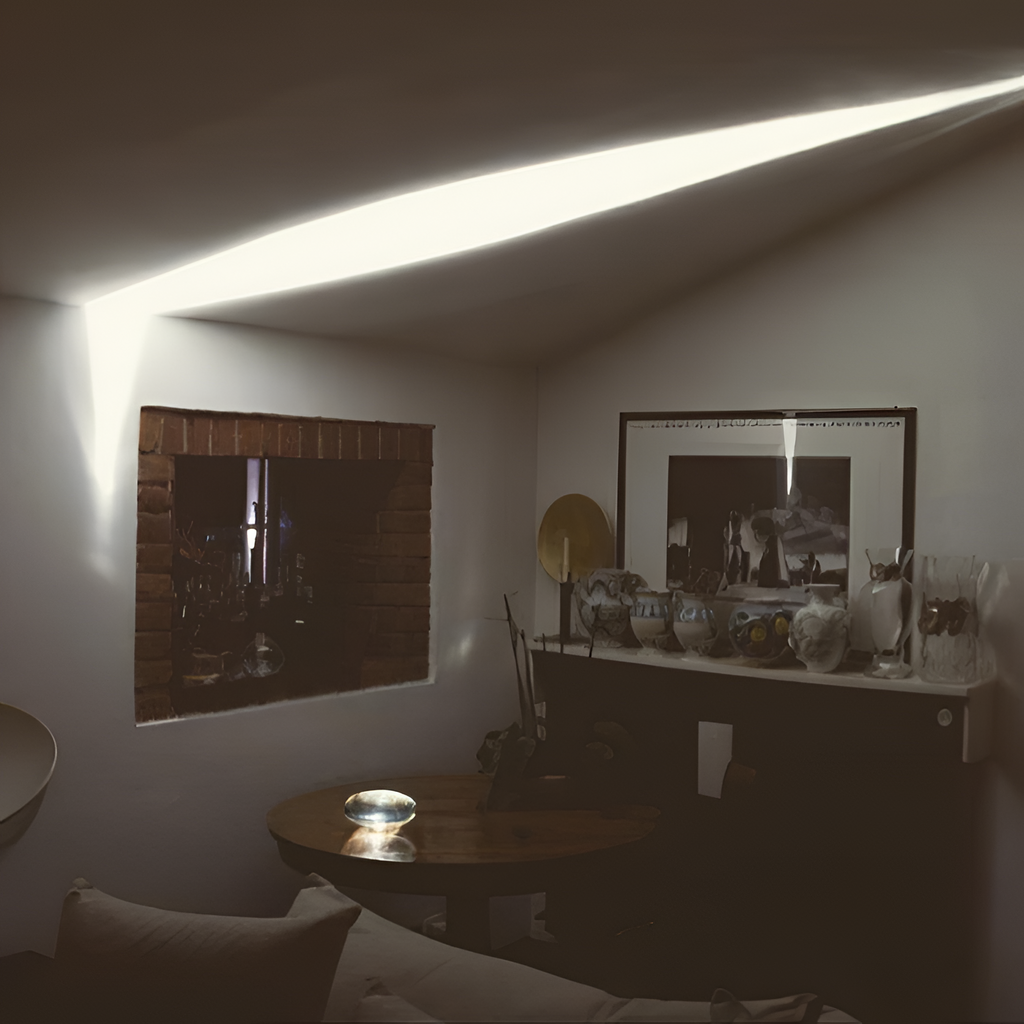 Lámpara Mesa Cristal Minimalista - Escultórica