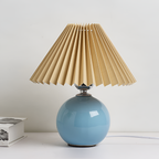 Lámpara Mesa Cerámica Minimalista - Plisada