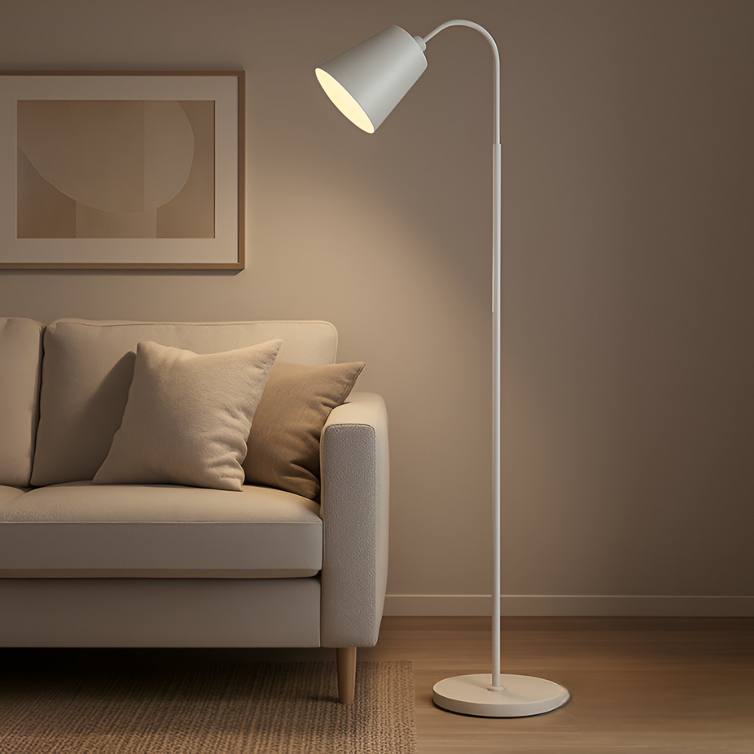 Lectura Lámpara Pie Minimalista  - Ajustable