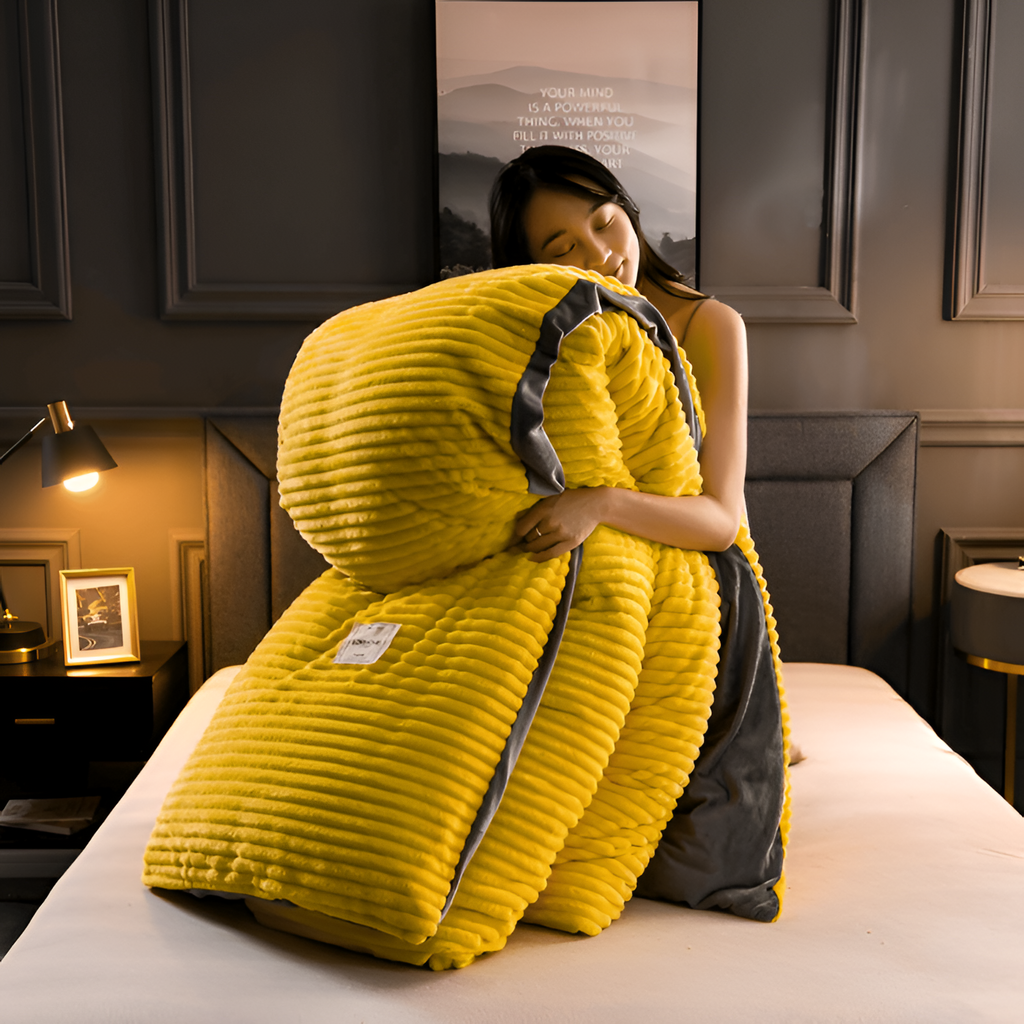 Juego de ropa de cama con textura acanalada - Extragrande