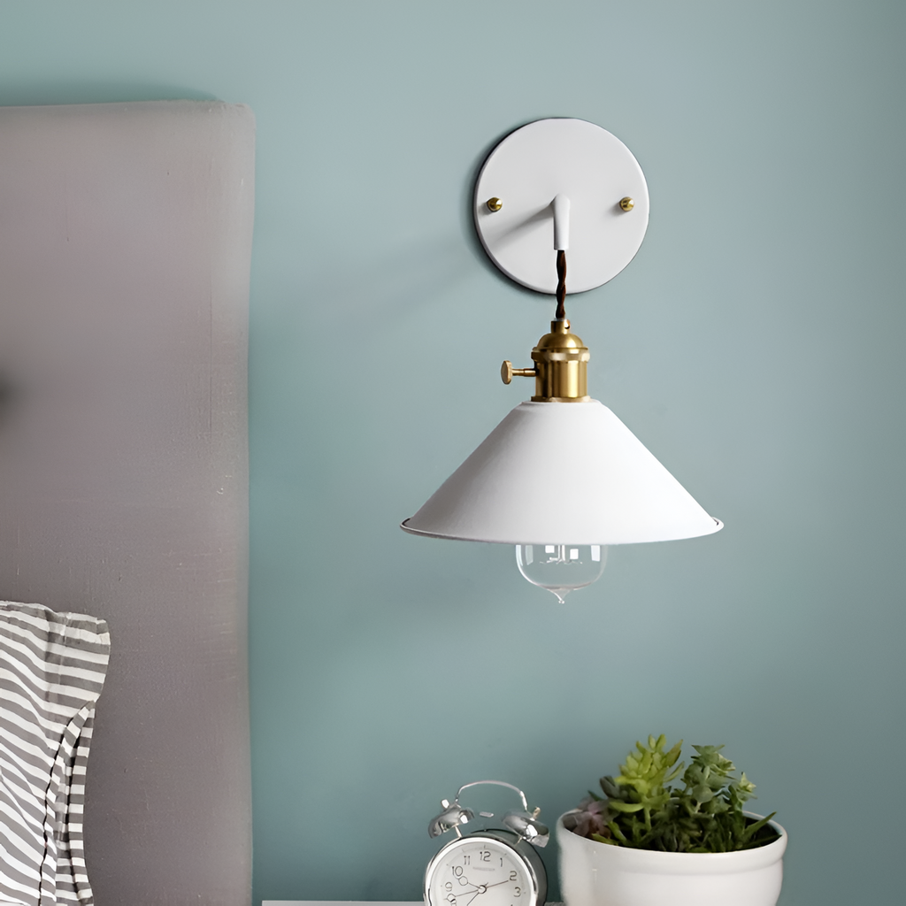 Aplique Pared Industrial Retro - Cable Trenzado