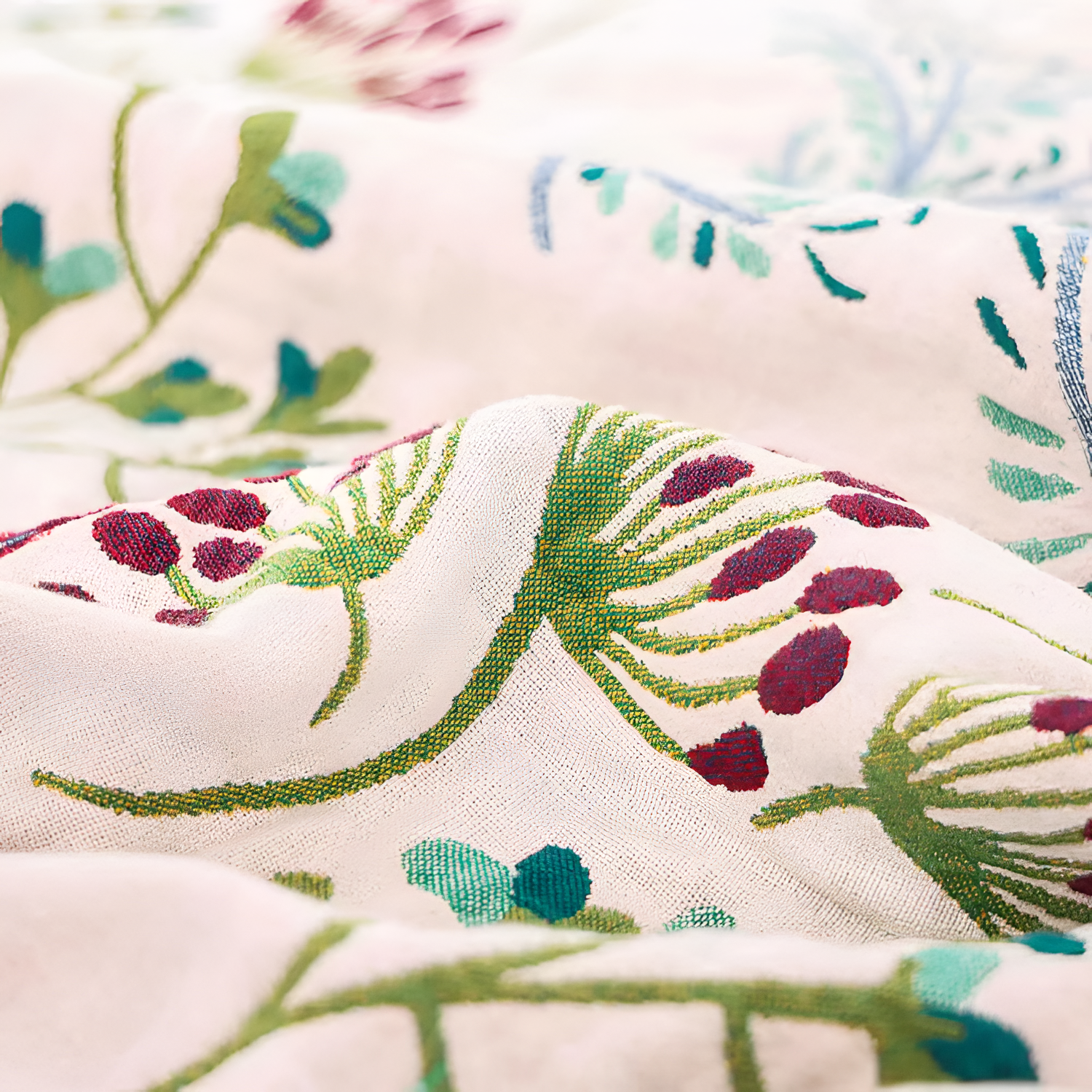 Manta Reversible Wildflower Whisper - Decoración Floral Manta