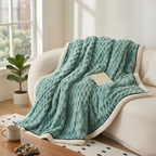 Manta de felpa con estampado de palomitas de maíz - Manta de algodón