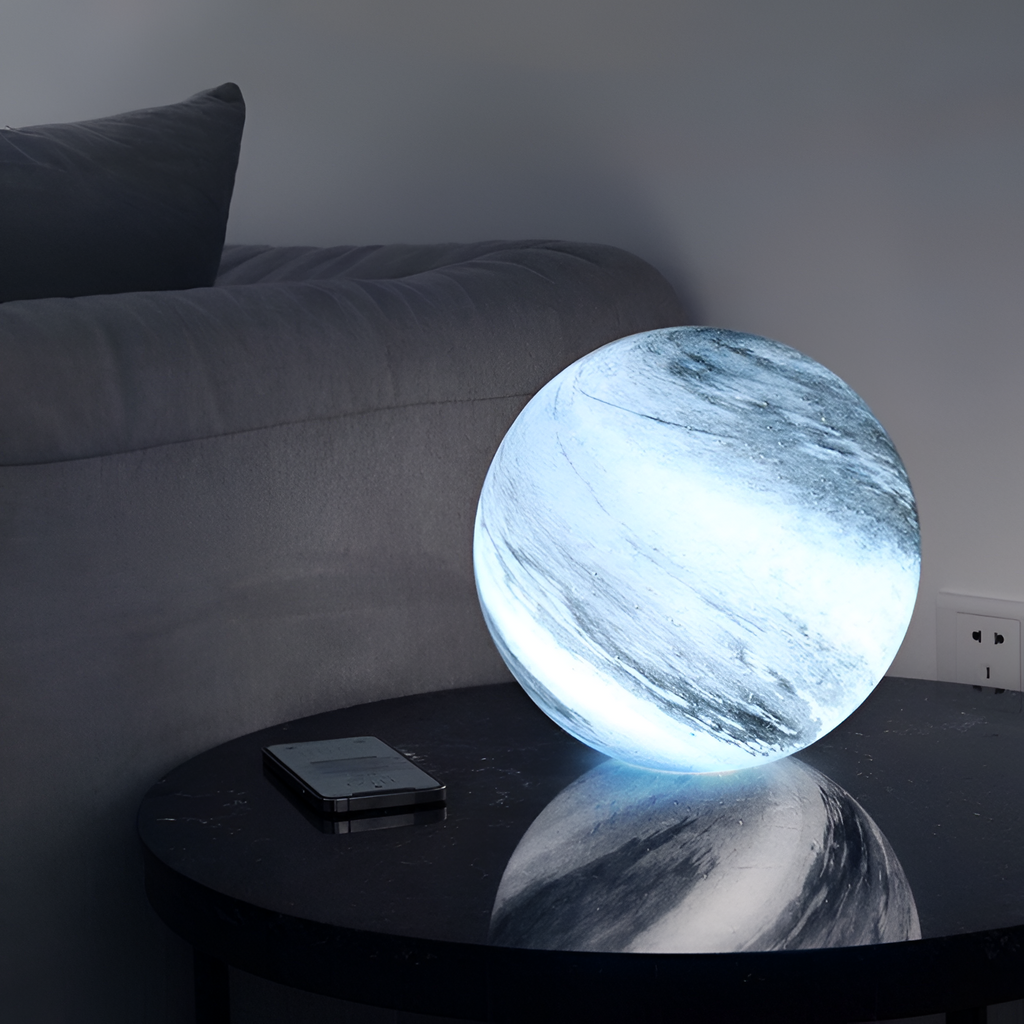 Lámpara de Mesa Celestial de Vidrio Soplado - Cableada